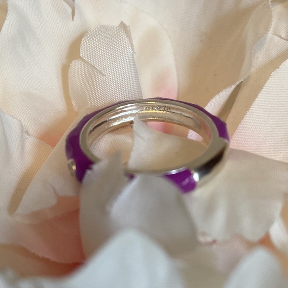 Silpada True Colors Ring Sterling Silver Crystals Purple Size 7 - Picture 5 of 6